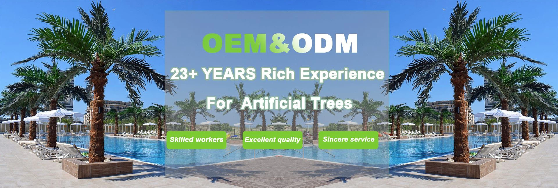 Artificial palm trees supplier